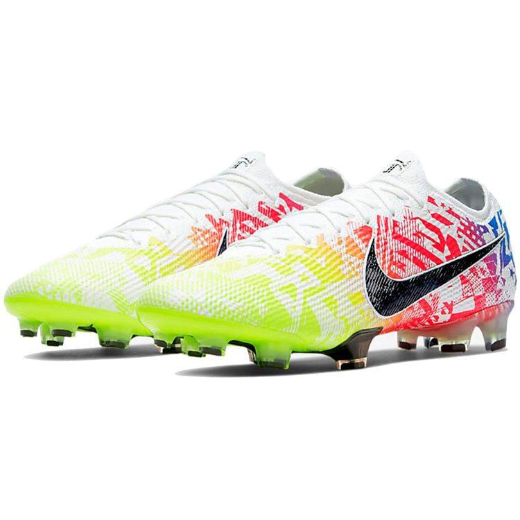 Nike Mercurial Vapor 13 FG Firm Ground Slip Resistant Abrasion Resistant Soccer Shoes Men's White AT7898-104