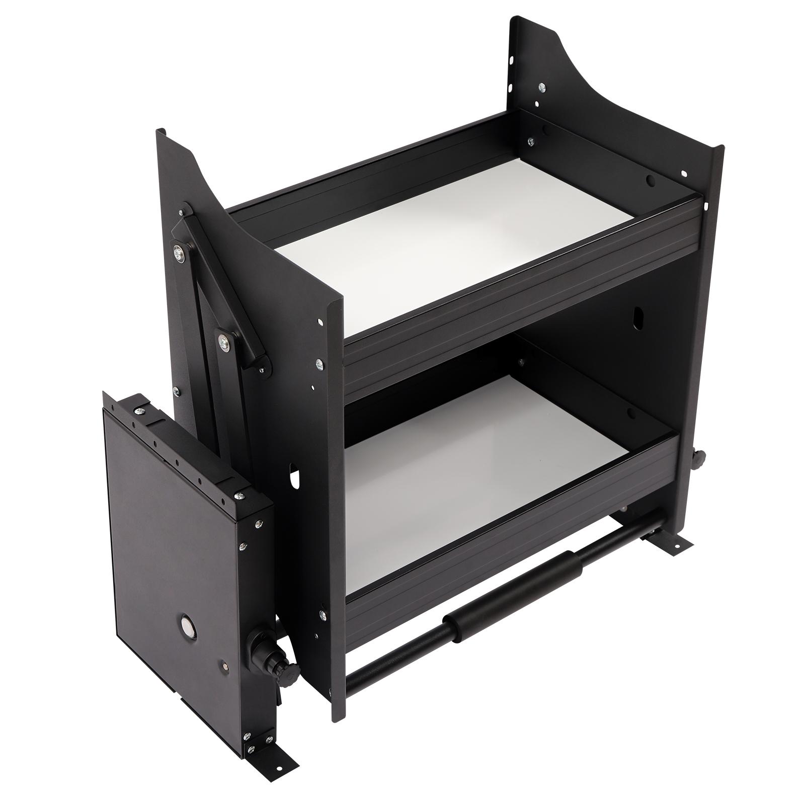 Выдвижной полочный органайзер для шкафа, Выдвижной домашний органайзер для шкафа для верхнего кухонного шкафа, Слепой угол, Сушилка для посуды, Черный