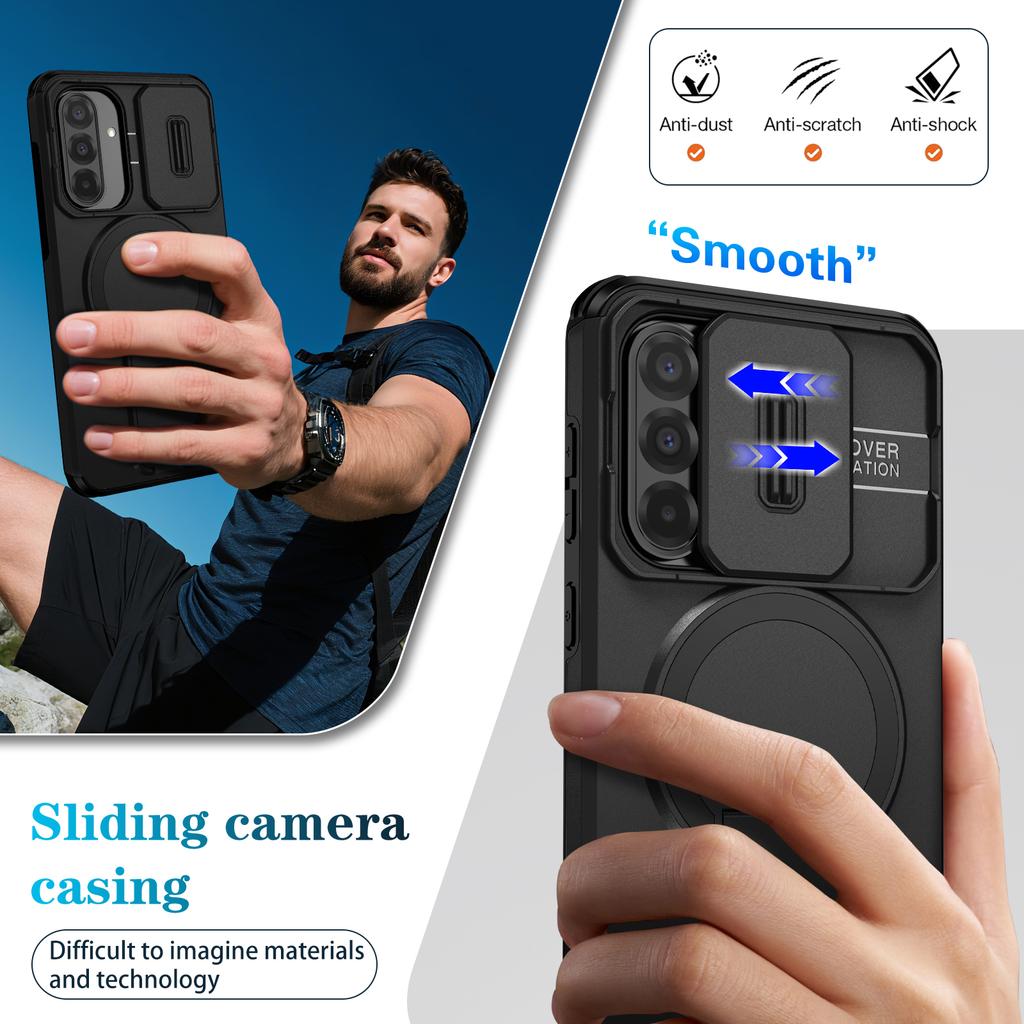 Case for Samsung Galaxy A17 5G A56 A16 A36 A26 Wireless Charging Stand Suitable Phone Cover for Samsung A17
