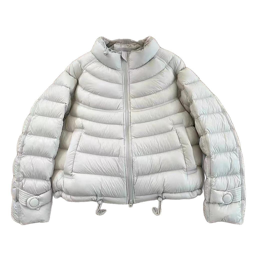 Autumn and winter new ribs down jacket women's fashion light and thin small loose warm women's jacket tide