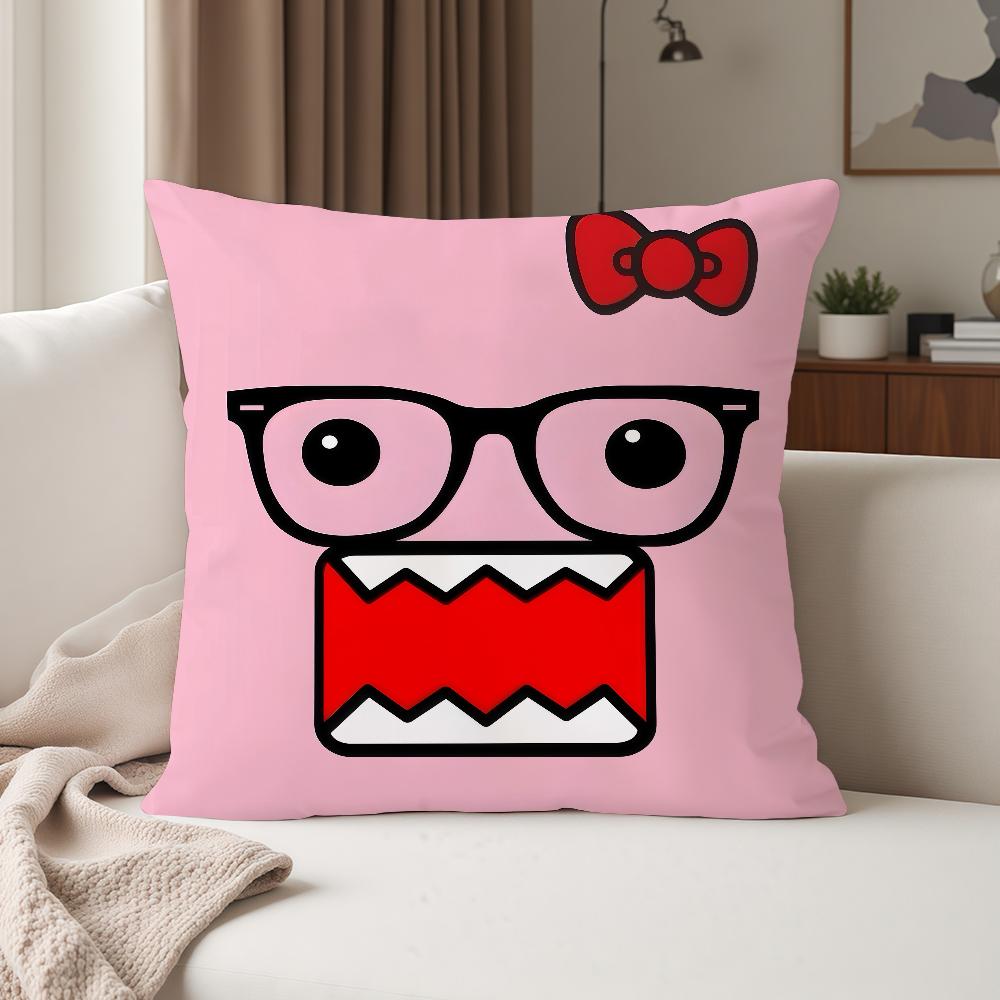 Cute D-domo-kun Pillow Case Suitable For Bedrooms Living Rooms Cars Home Decoration