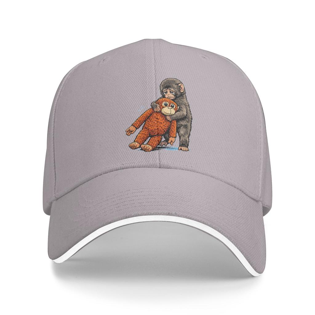 Summer Punch the Monkey Japan Makak Sad Monkey and His Toy Baseball Cap Outdoor Stylish Sun Trucker Hat Hot Sale Baseball Caps