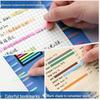 Fluorescent PET Waterproof Sticky Notes, Extra-Thin Long Tabs, 300 Pieces, Convenient Key Point Markers.