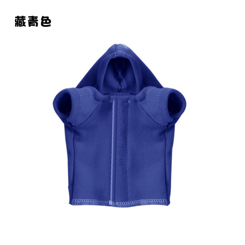 Lizards Clothes for Bearded Dragon Cotton Hoodies Leopard Gecko Costume, Reptile Hoodies Apparel for Skin Protection синий