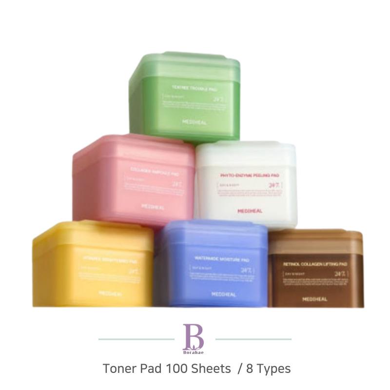 MEDIHEAL Toner Pad 100 Sheets – 8 Types