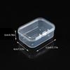 10Pcs Rectangular Transparent Plastic Box Jewelry Card Stationery Storage Box Small Item Storage Box