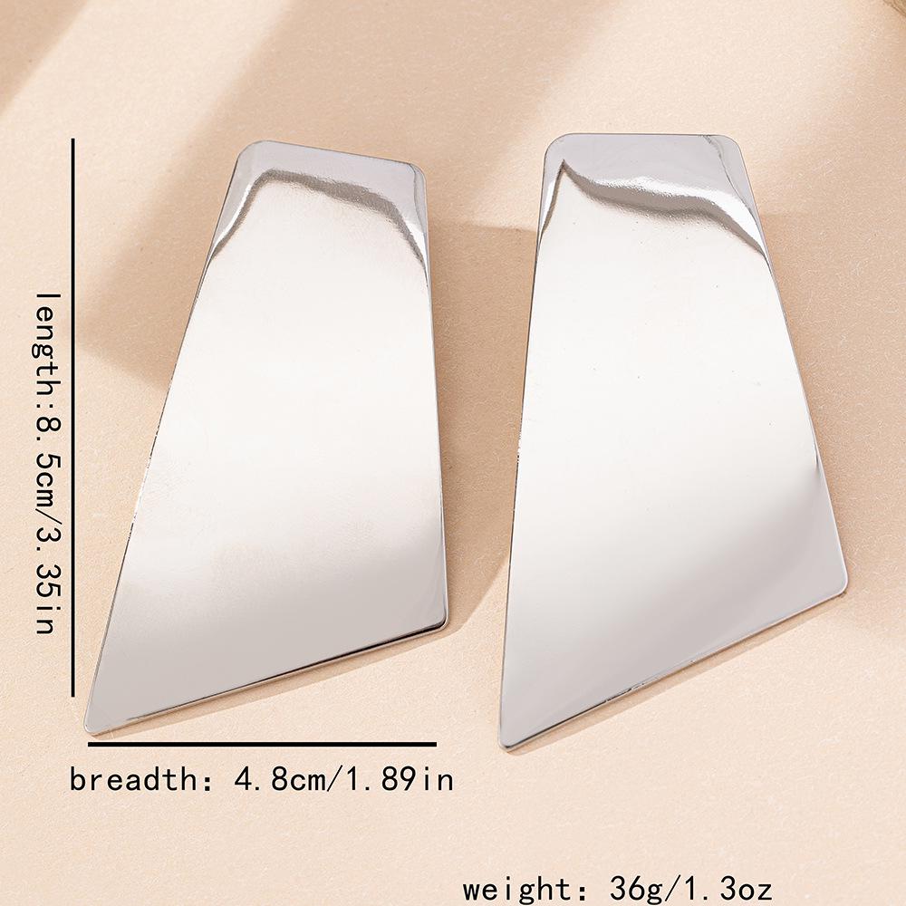 Gold Geometric Earrings - European and American Trend