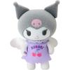 Sanrio Pitatto Friends Mini Flocked Doll Kuromi 396702 Cute Plush Toy for Collectors