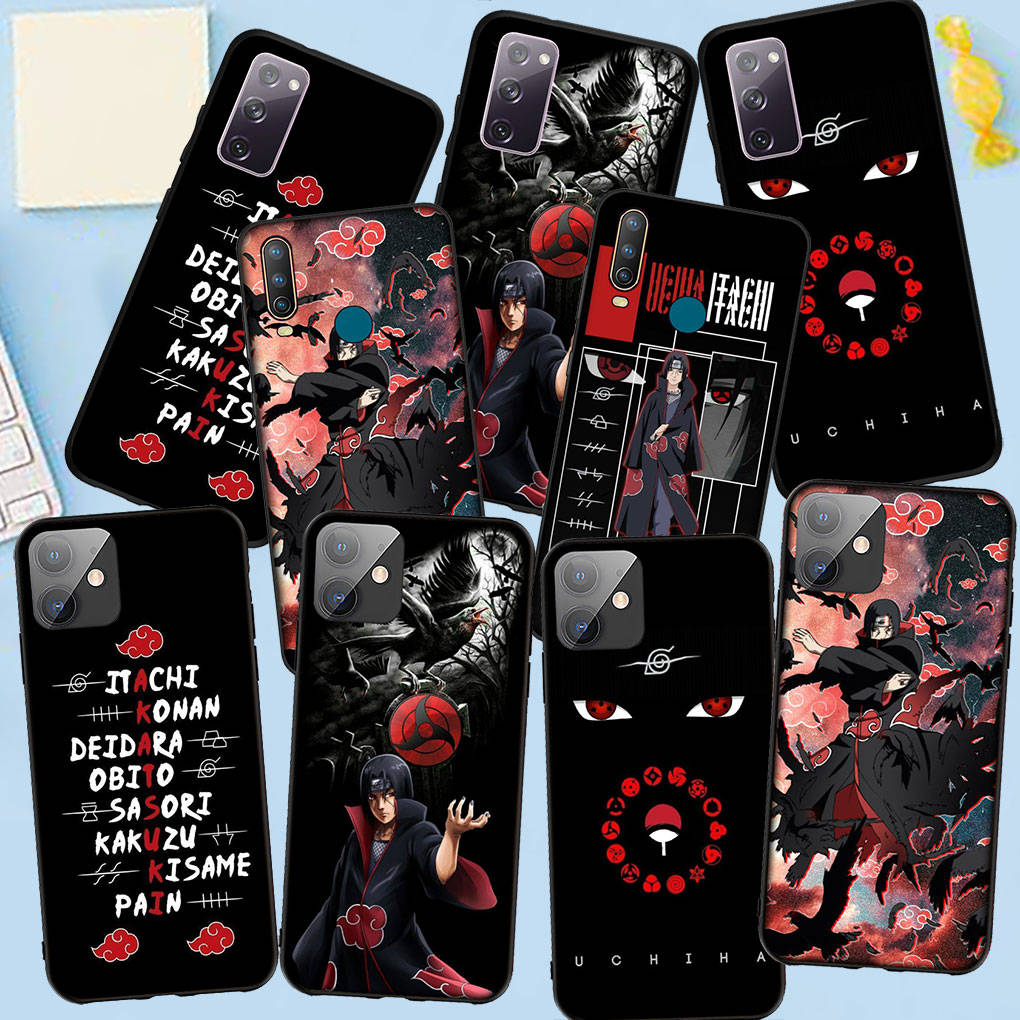 Case for Samsung Galaxy S25 S24 S23 iPhone 16 15 Xiaomi Redmi Note 14 13 12 16E 8 X 11 Pro Max XR OPPO Moto Huawei Cartoon Itachi Uchiha Naruto Cover