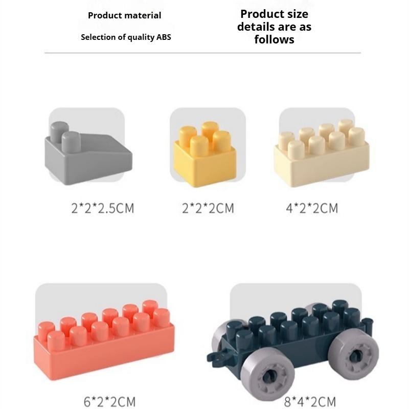 Dětské velké částice vzdělávací stavebnice montážní hračky Chlapci a dívky Dítě DIY Rané vzdělávání Trojrozměrné puzzle Model dárek
