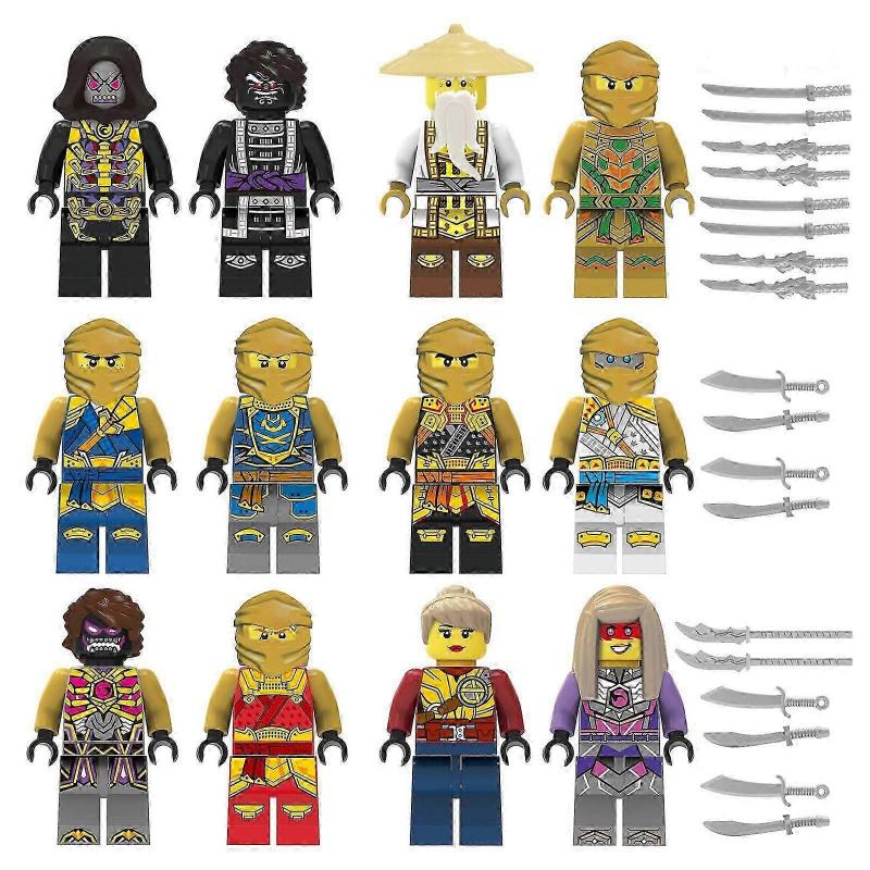 Set Of 24 Pcs Ninjago Mini Figures Kai Jay Sensei Wu Master Building Blocks Toys