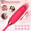 Nipple Clit Sucker Rose Sucking Vibrator Sex Toy for Women Vagina Stimulator Female Thrusting Love Vibrating Egg Toys for Adults