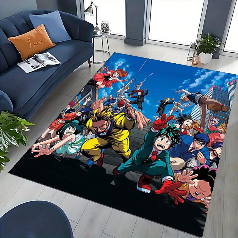 1pc My Hero Academia Chair Mat - Anime Cartoon Design Office Desk Pad, Non-Slip Carpet for Home Decor, Suitable for All Seasons.T065