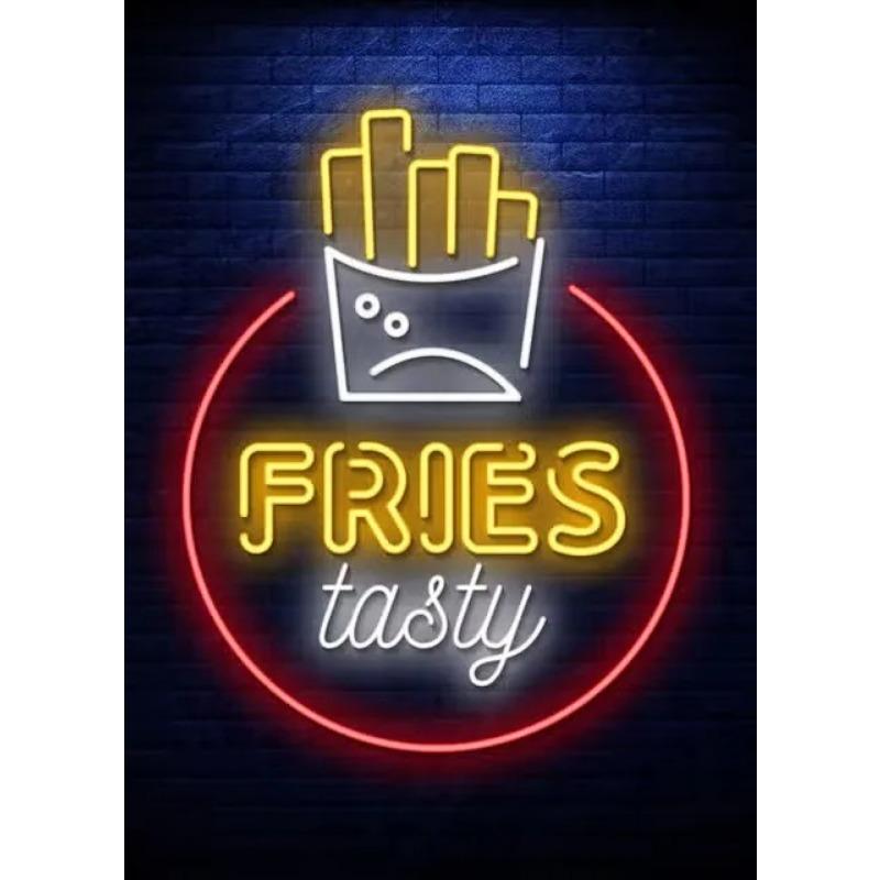 Neon Essen Nudeln Sushi Pizza Popcorn Bier Schild Poster Leinwand Malerei Drucke Wandkunst Bilder Bar Restaurant Heimdekor KEIN LED