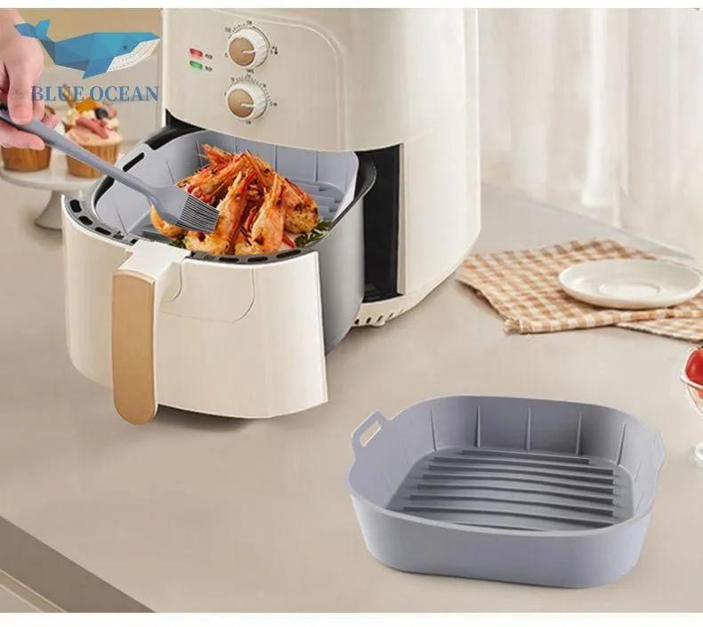 Silikonowa Forma do Pieczenia Frytkownicy Klasy Spożywczej Odporna na Wysokie Temperatury Silikonowa Gruba Forma do Pieczenia Ciasta Pizzy Nieprzywierająca Forma do Pieczenia