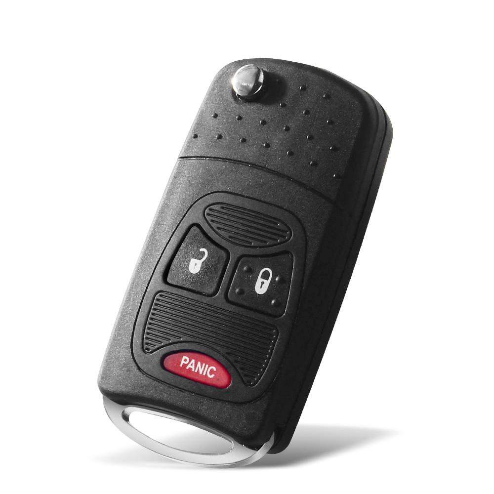 2/3/4 Knops Afstandsbediening Flip Klap Sleutel Behuizing Case Voor Chrysler Sebring Pacifica Dodge Avenger Nitro Jeep Wrangler Liberty