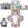 3 In 1 Baby Changing Pad Solid Color Stroller Bag Portable Foldable Diaper Bag  Cover Mat