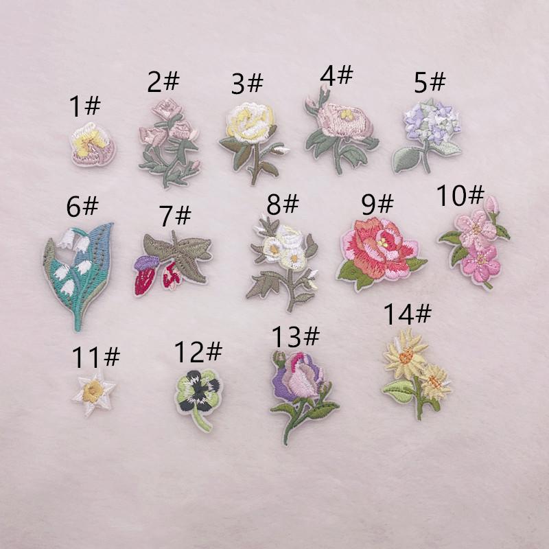 Na Yang Small Rose Embroidery Patch for Clothing - Iron-on Accessory