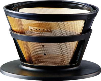 [Official] Cores C286BK Gold Filter Coffee Dripper (2-8 Cups) with 3-Month Extended Warranty - Developed In Collaboration with Maruyama Coffee