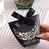 Eid al-Adha Festival Gift Box with Gold Stars, Black & White Candy Packaging.