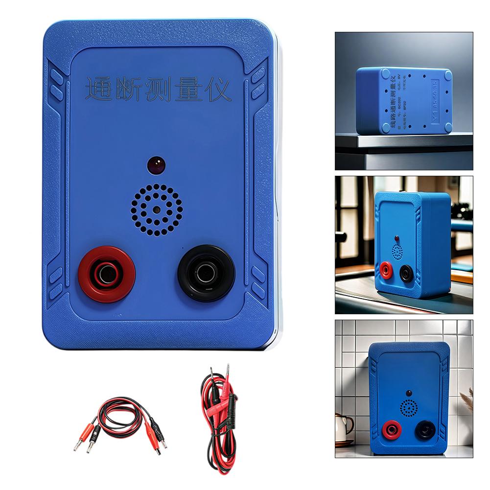 9V Buzzer Tester Continuity Tester Test Measurement Inspection Detectors Continuity Tester With Multimeter Pen Wire/clip Wire