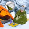 Emergency Sleeping Bag Camping Sleeping Bag Waterproof Tac Bivvy Bag Multi-Function with Carabiner for Sleep Survival Shelter