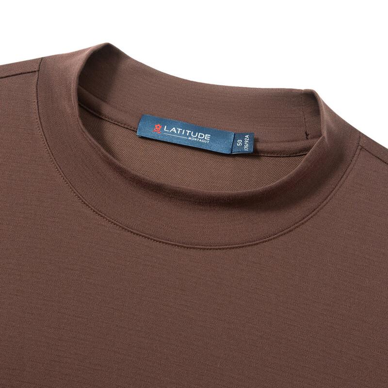 MONTAGUT Men's Cashmere Blend Mock Neck Sweater