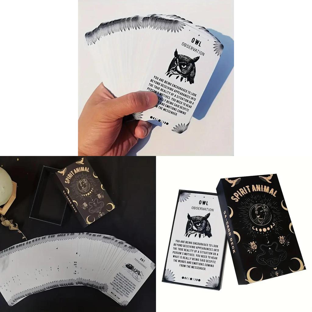 Spirit Animal Oracle Cards Deck For Party Games And Family Fun