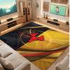 Watford Football Print Crystal Velvet Rug, Comfortable Water Absorbent Non Slip Indoor Floor Carpet