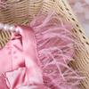 Handmade Tulle Baby Princess Dress with Matching Bowknot Headband Photo Props Newborns Girls Photography Accessories