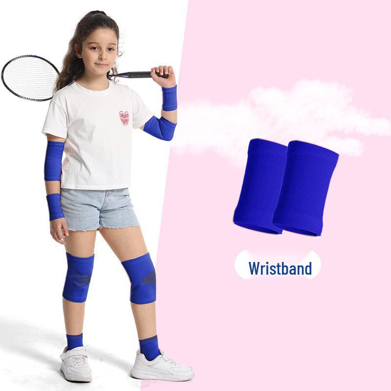 

Colorful Protective Wristband Towel for Kids - Sweat Absorbing Sports Gear for Badminton, Basketball & Volleyball One Size (7*7) - One Pair