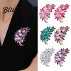 Cubic Zirconia Inlaid Brooch Pin Women Lightweight Flower Cluster Sparkling