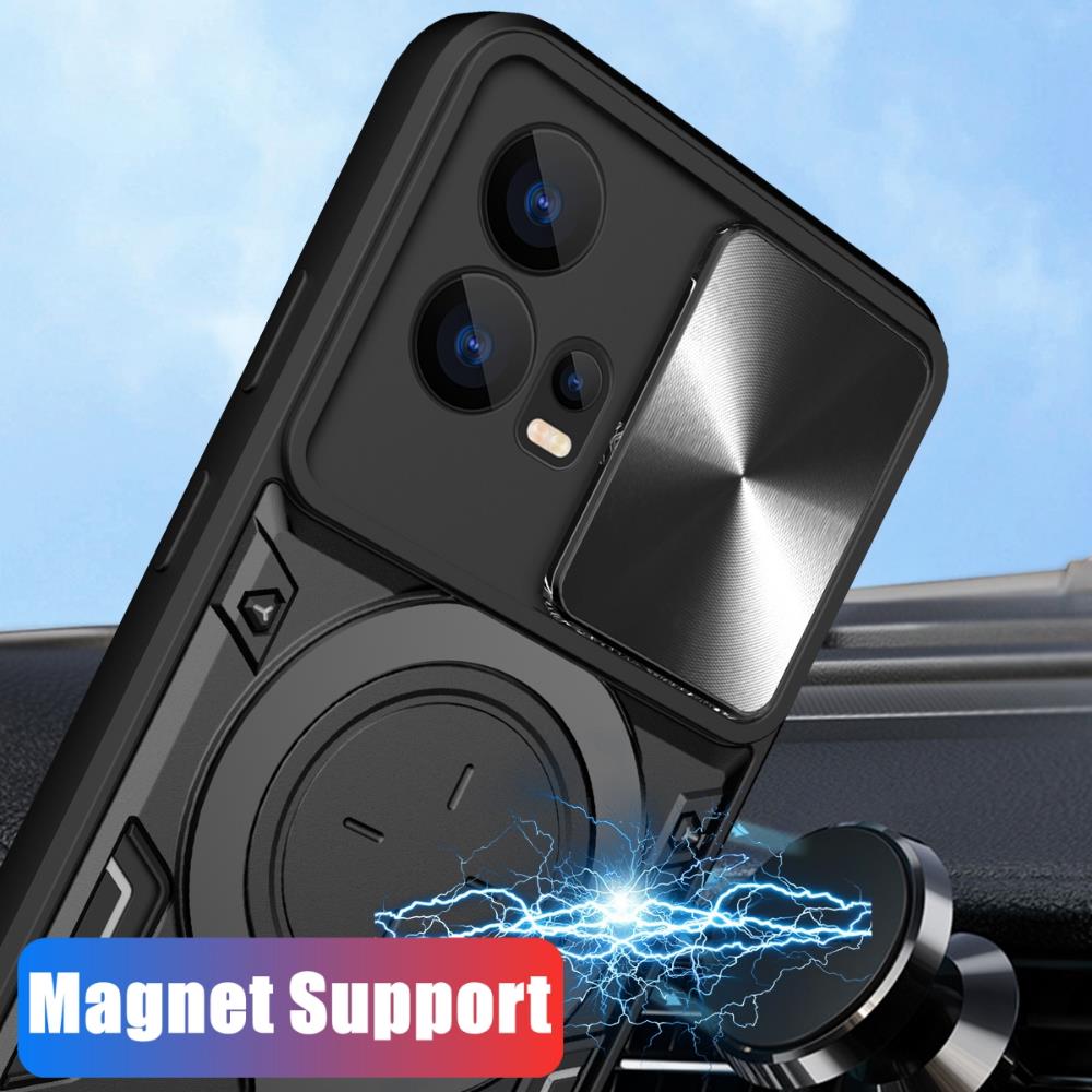 Slide Lens Cover for Realme GT 8 Pro 5G Case Magnetic Ring Holder Protection Phone Cover Capa Funda