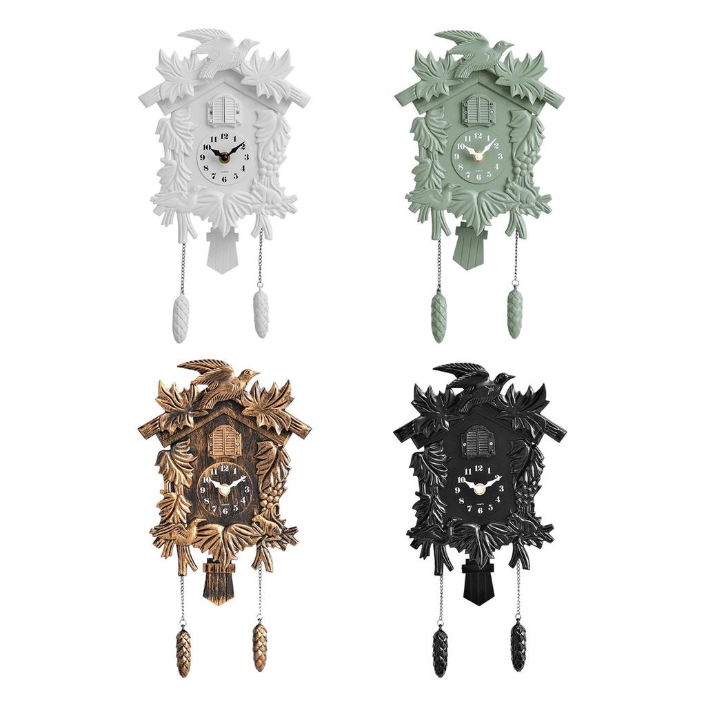 Cuckoos Clock Silent Hourly Chime Gifts Easily Read Ornament Decorative Accessories for Classroom Living Room Cafe Bar Study DEN