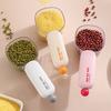 Rice Scoop with Sealing Clip Large Kitchen Measuring Spoon for Flour Grains Food-Grade Plastic Kitchen Scoop for Cereal Containers Pantry Organization