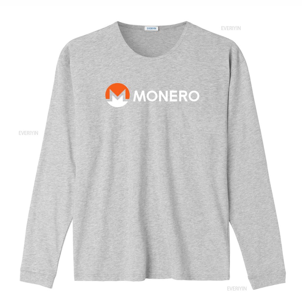 Monero Xmr Crewneck T Shirt Cryptocurrency Crypto Privacy Blockchain vintage Washed Casual Versatile designer clothes
