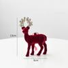 Tree Red Christmas Reindeer Decor Sparkling Figurines Holiday Hanging Ornament