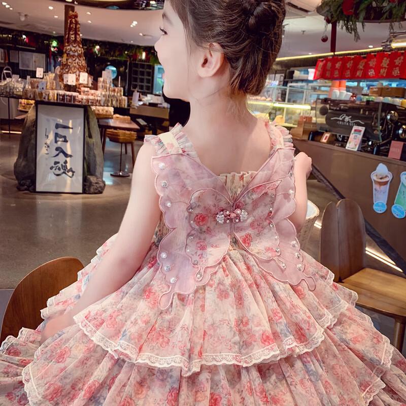 MIMIHELLO Girls  Summer Princess Cake Dress 120