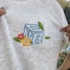 Korean Women T-Shirts Short Sleeved Casual Oversized Flower Embroidery Women's Tees Fashion Ladies Cotton T Shirt White Y2k Tops