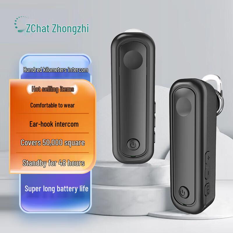 ZCHAT H7 Mini Public Network Ear-hook Walkie-Talkie (CN version)