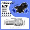 5Pcs Low Pressure 6mm Pneumatic Fitting Pipe Connector Garden Tools Water Fog Sprayer Misting Cooling System Atomizing Nozzles