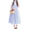 Beer Festival Costume Bavarian Women's Performance Costume Stripe Print Square Neck Dress