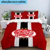 Wydad AC Artwork 3PCS Bedding Set 2D Printing (Includes 1 Duvet Cover + 2 Pillowcases Coreless), Bedroom decor,Fan gift