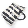 Striped Women's Tote Bag Contrast Color Letter Large Capacity Shoulder Bag Commuter Underarm Bag