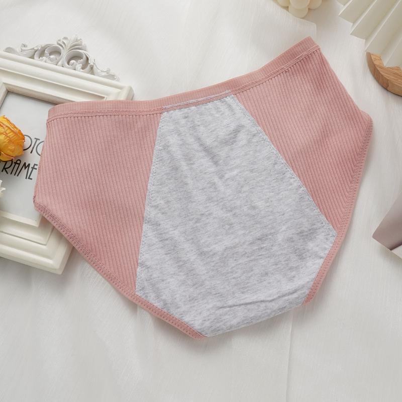 Women's Menstrual Leakage Prevention Menstrual Panties Cotton Plus Size with Pocket Trousers