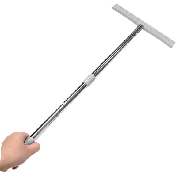 STOBOK Stainless Steel Handheld Signs Holder For Airport Pick Up Tours And Events Easy Grip For Parades And Exhibition Silver