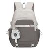 Cute Pink School Backpack with Front Pocket Casual Daypack for Girls Students Daily Use