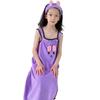 Kids Bathing Towel Comes With Hair Accessory Gentle On Sensitive Skin