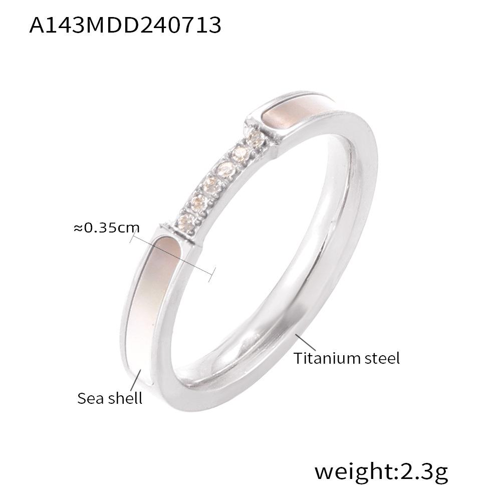 European & American Style Four-Pointed Star Cat's Eye Stone Pendant Necklace Set with Titanium Steel Clavicle Chain and Seashell Ring