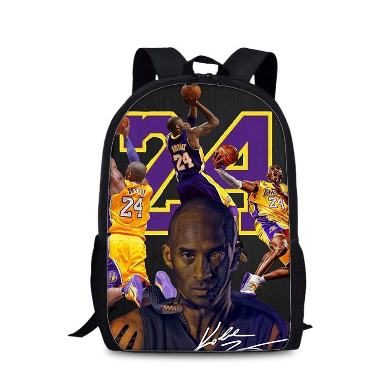 Sac à dos d'université Kobe Bryant en matériau nylon pour un usage quotidien et les activités sportives